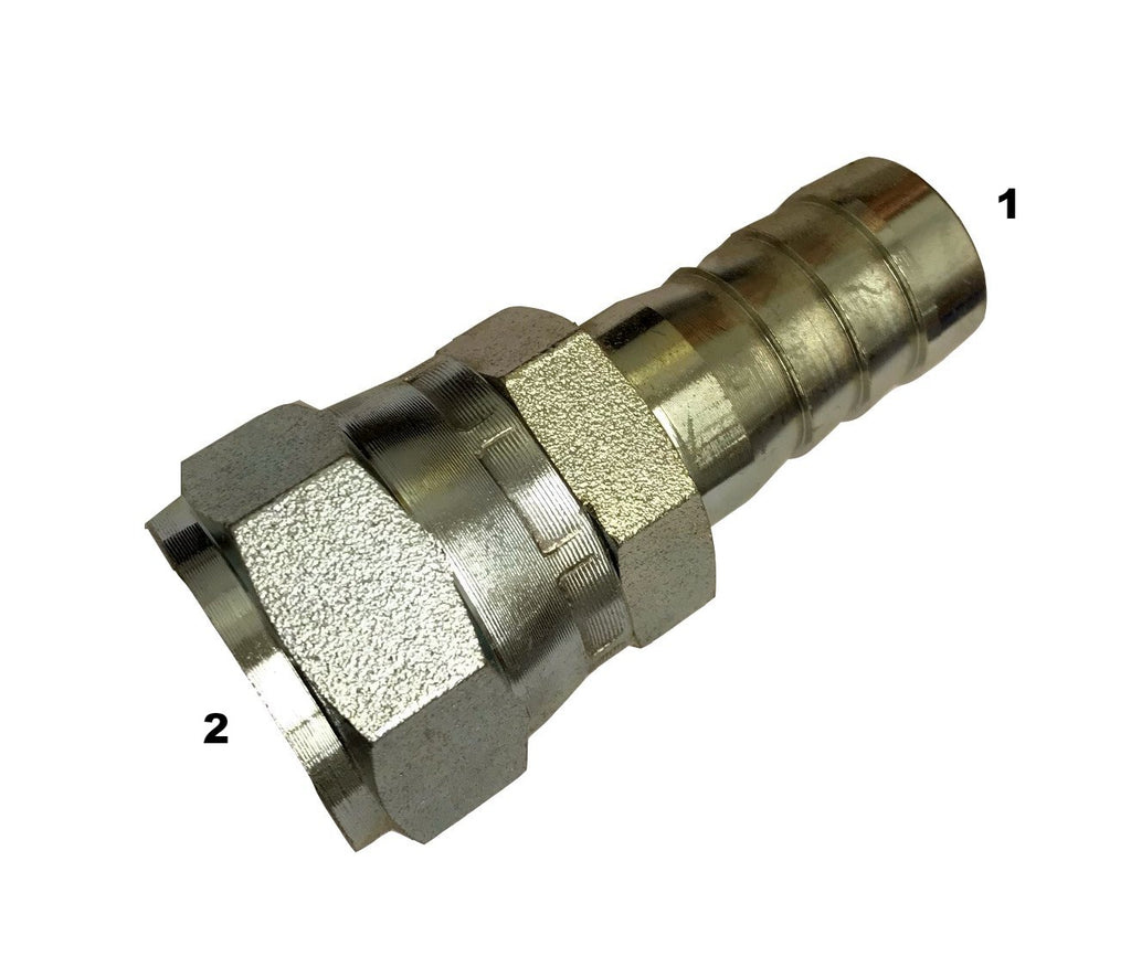 4445 Hose Barb to Female JIC Swivel Adapter — B & B Hydraulics