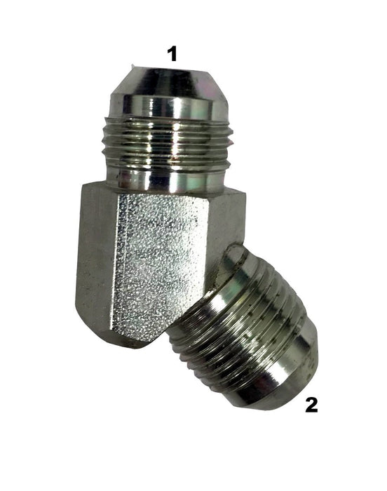 2504  |  Male JIC to Male JIC Union Adapter 45 Degree Elbow
