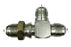 2704-LN  |  Male JIC to Male JIC Bulkhead Union Run Tee Adapter with Locknut