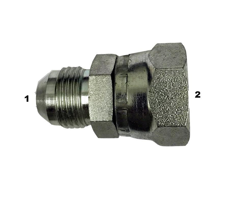 3240  |  Male JIC to Female British Pipe Parallel Swivel Adapter (BSPP)
