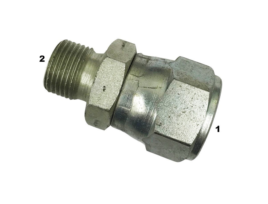 3402  |  Female JIC Swivel to Male British Pipe Parallel (BSPP) Adapter