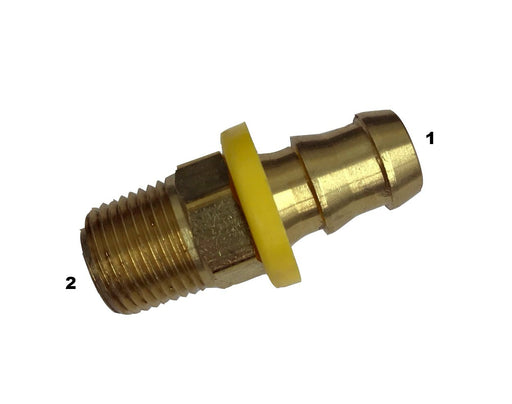 4312  |  Push-On Hose Barb to Male Pipe Adapter