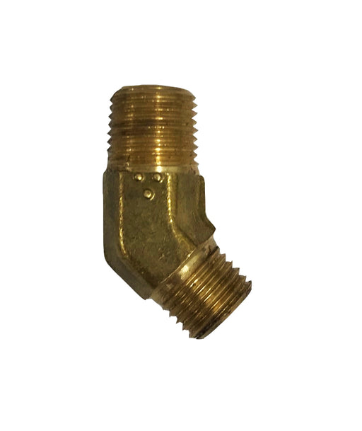 67  |  Brass Compression Tube to Male Pipe 45 Degree Elbow