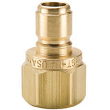 BST-3N  |  3/8" Nipple FNPT Brass Coupler Hi-Flow