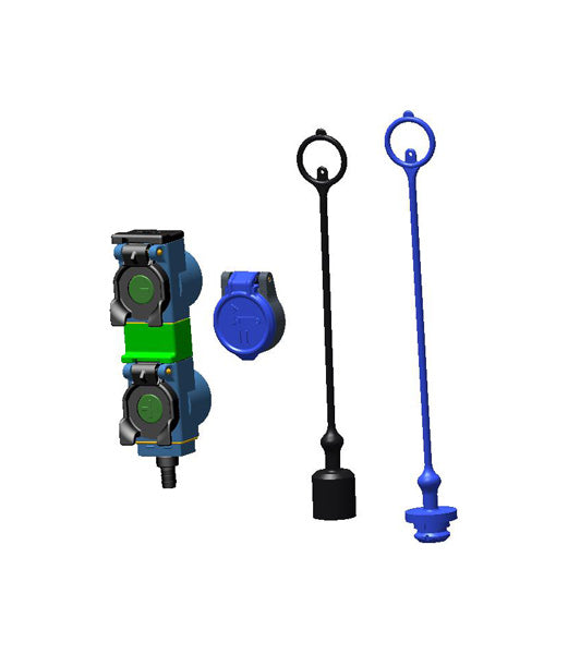 TM 1  |  Blue PVC Cap Female Series N